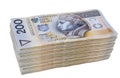 Polish money two hundred zloty Royalty Free Stock Photo