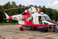 Polish Navy PZL W-3 Sokol search and rescue helicopter Royalty Free Stock Photo