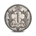 Polish One Zloty Coin From 1929