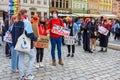 Polish peaceful protest against racism and hatred in Wroclaw city