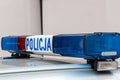 Polish police sign Royalty Free Stock Photo