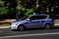 Polish Police vehicle on the move