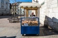 Polish pretzels (Bagel) Street Food in Krakow, Poland