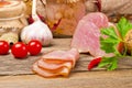 Polish rolled fillet of ham Royalty Free Stock Photo