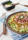 Polish salad with vegetables and capers