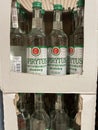 Polish spirit 95 in a glass bottle. Strong Polish vodka