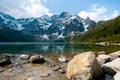 Polish Tatra mountains Morskie Oko lake Royalty Free Stock Photo