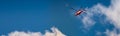 Polish TOPR helicopter - Mountain Rescue helicopter in action Royalty Free Stock Photo