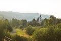 Polish town brenna landscape Royalty Free Stock Photo