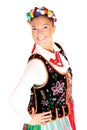 Polish traditional dancer Royalty Free Stock Photo
