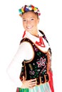 Polish traditional dancer Royalty Free Stock Photo