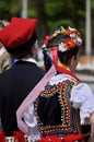 Polish traditional folk costumes.