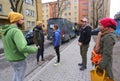 Polish-Ukrainian couple Szymon Makuch and Oksana Shmygol leaving for Lviv with a load of humanitarian aid