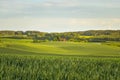 Polish village Landscape Royalty Free Stock Photo