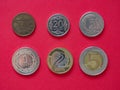 Polish Zloty coins, Poland Royalty Free Stock Photo