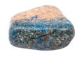 polished Azurite (chessylite) gem stone isolated