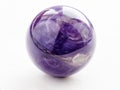 polished ball from natural charoite gemstone Royalty Free Stock Photo