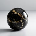 polished black marble with intricate gold veins that catch the light