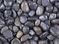 Polished black stones