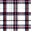 Polished Blue, White, And Red Plaid Pattern In Light Navy Style