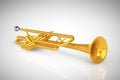 Polished Brass Trumpet Royalty Free Stock Photo