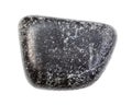 polished Chromite rock isolated on white