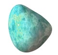 Polished cyan Marble Pebble Royalty Free Stock Photo