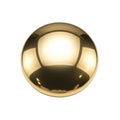 A polished golden sphere reflecting light with a smooth and highly reflective surface finish Royalty Free Stock Photo