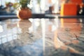 polished granite surface with reflections Royalty Free Stock Photo