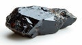 Polished Hematite showcasing its reflective surface and dark allure, on a white background