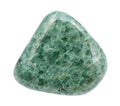 Polished Jadeite green jade gem stone isolated