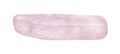 polished Kunzite (Spodumene) gemstone isolated