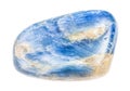 polished Kyanite gem isolated on white