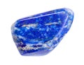 polished Lapis lazuli (Lazurite) gem isolated