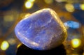 Polished lapis lazuli stone