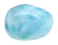 Polished Larimar gem blue pectolite Royalty Free Stock Photo