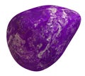 Polished lavender Charoit Pebble Royalty Free Stock Photo