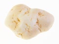 polished magnesite gem stone on white