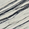 Polished marble surface with a diagonal pattern of black and white veining Royalty Free Stock Photo