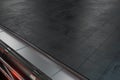 Polished metal frame, Black texture floor, 3d rendering