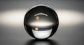 A polished metal sphere rests on Royalty Free Stock Photo