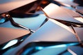 Polished metal surface with gentle reflections, emphasizing the sleek and sophisticated appeal of metallic textures. Generative Ai Royalty Free Stock Photo