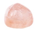 Polished morganite pink beryl, vorobyevite stone