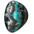 Polished moss Agate Pebble Royalty Free Stock Photo