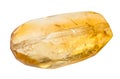 polished natural citrine bead isolated Royalty Free Stock Photo