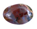 Polished ocean jasper palm stone from Madagascar Royalty Free Stock Photo