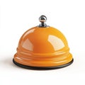 Shiny Orange Service Bell, Reception Desk Accessory Royalty Free Stock Photo