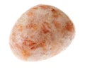 polished Oregon sunstone gemstone on white Royalty Free Stock Photo