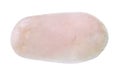 polished pink petalite (castorite) gemstone cutout