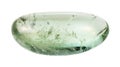 Polished Prasiolite green quartz gemstone